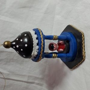 Angel in wood gazebo ornament. Hand painted